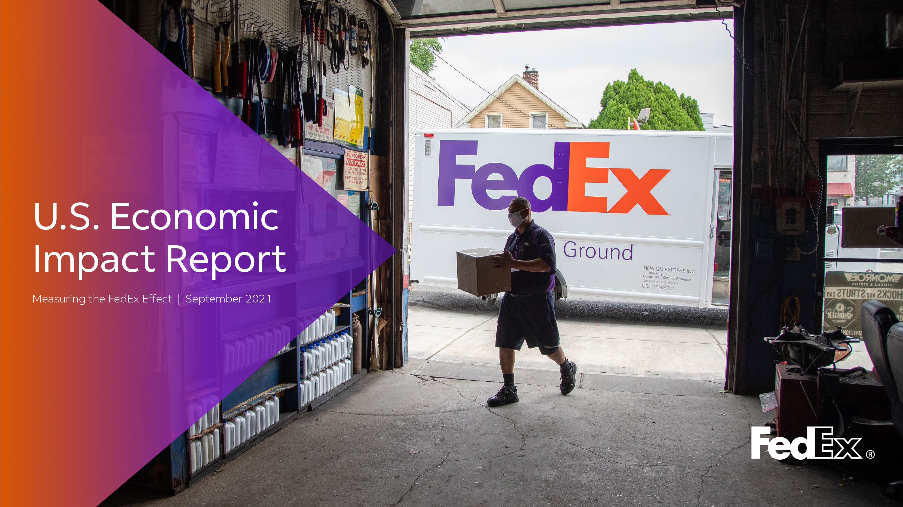 FedEx 2021 Impact Report Cover Design